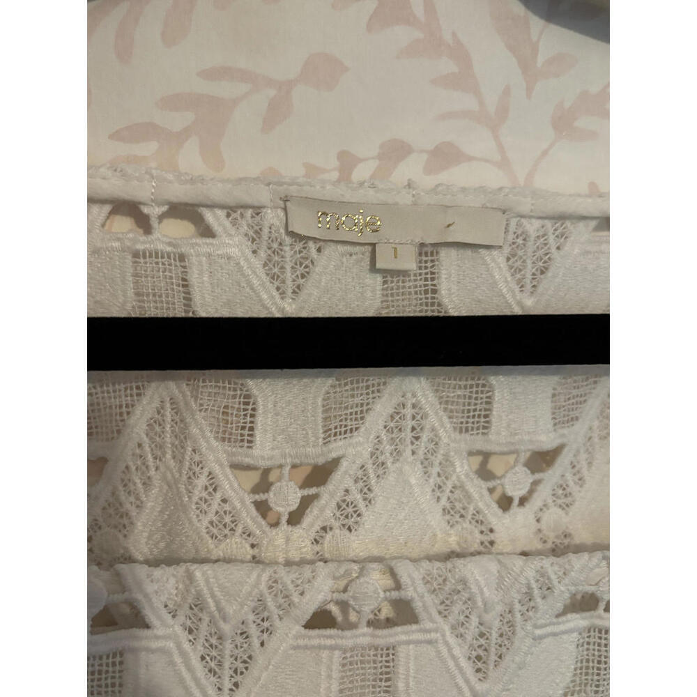 NOT FOR SALE! MaJE Lace Geometric Linda Top sz S - Picture 3 of 7